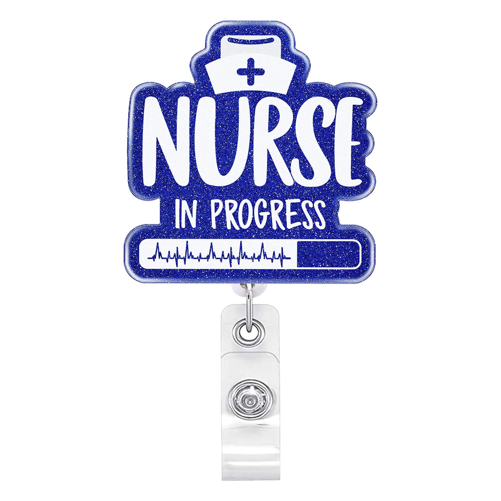 Wholesale  Hospital Staff Acrylic Badge Reel Doctor Nurse Organ Department Telescopic Easy Pull Buckle